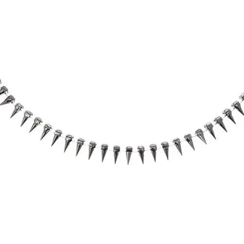 Alilang Choker Chain Necklace Crystal Rhinestone Punk Panther Goth Silvery Tone Alilang Choker Chain Necklace Crystal Rhinestone Punk Panther Goth Silvery Tone