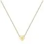 Turandoss Tiny Initial Heart Necklace - 14K Gold Filled Handmade Double Side Engraved Hammered Heart Initial Necklace Gift for Women Girls Jewelry