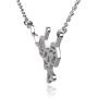 Clayton Jewelry Labs THC Tetrahydrocannabinol Weed Marijuana Molecule Stainless Steel Necklace