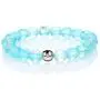 4Pcs Mystic Mermaid Beaded Stretch Bracelet Handmade Round Glass 8mm Multicolor Matte Beads Elastic Bracelet Shining Moonstone Beads Wristband for Women Girl Valentines Jewelry