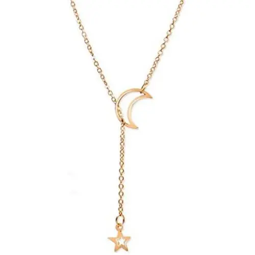 Chargances Bohemia Women Gold Y Lariat Necklace Moon and Star Necklace Gold Long Choker Necklace Fashion Crescent Moon Star Jewelry for Weeding Prom Party Delicate Necklace Jewelry for Women and Girls Chargances Bohemia Women Gold Y Lariat Necklace Moon and Star Necklace Gold Long Choker Necklace Fashion Crescent Moon Star Jewelry for Weeding Prom Party Delicate Necklace Jewelry for Women and Girls