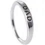 BOCIOL Silvering dad Rings for Men, for dad Rings for Men Stainless Steel Jewelry Custom Ring for dad