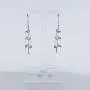 Pepe Dominguez 925 Sterling Silver Ribbon Falling in a Spiral Drop Earrings