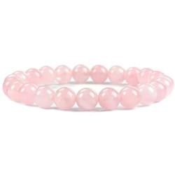 Cherry Tree Collection | Small, Medium, Large Sizes | Gemstone Beaded Stretch Bracelet | 8mm Round Beads