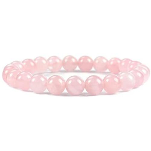 Cherry Tree Collection | Small, Medium, Large Sizes | Gemstone Beaded Stretch Bracelet | 8mm Round Beads