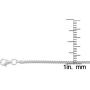 Authentic Solid Sterling Silver Franco Box Link .925 Rhodium Necklace Chains 1MM - 5.5MM, Silver Chain for Men & Women, Made In Italy, Next Level Jewelry