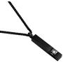 Black Square Zircon Bar Cremation Urn Necklace for Ashes Memorial Pendant stainless steel Jewelry