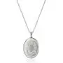 Sterling Silver Oval Hand-Engraved Locket Necklace, 18''