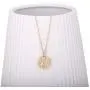 AUSIKA Dainty Medallion Cherub Pendant Necklace for Women 18k Gold Plated Chain Handmade Jewelry