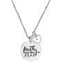 Stainless Steel Christian Faith Mustard Seed Lettering Necklaces, God Has You In Arm Necklace Memorial Gifts