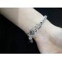 LIKGREAT Vintage Amulet Wiccan Star Majoras Mask Bracelet for Men Women with Wheat Link