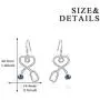 AOBOCO S925 Nurse Earrings Sterling Silver Fishhook Stethoscope Drop Earrings with Blue Crystal,Jewelry Gift for Doctor Nurse AOBOCO S925 Nurse Earrings Sterling Silver Fishhook Stethoscope Drop Earrings with Blue Crystal,Jewelry Gift for Doctor Nurse