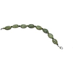 Connemara Marble Bracelet Oval Beads Made in Ireland