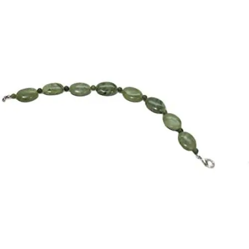 Connemara Marble Bracelet Oval Beads Made in Ireland