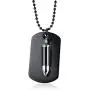 PJ Jewelry Stainless Steel Military Army Custom Dog Tag Pendant Bullet Ashes Cremation Urn Necklace for Men PJ Jewelry Stainless Steel Military Army Custom Dog Tag Pendant Bullet Ashes Cremation Urn Necklace for Men