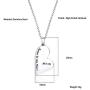 Suxerlry Heart Urn Necklace Cremation Engraved Stainless Steel Ashes Memorial Keepsake Jewelry