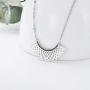 SISGEM RBG Dissent Collar Necklace for Women,S925 Sterling Silver Ruth Bader Ginsburg Pendant Necklace Jewelry Gifts for Girls Ruth RBG Chain Length 18+2
