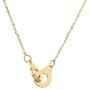 RZCXBS Handcuffs Pendant Necklace Surgical Stainless Steel Best Partners Handcuff Necklace