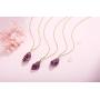 XIANNVXI Wire Wrapped Natural Irregular Raw Stone Pendant Necklace Reiki Healing Crystal Necklaces Gemstone Quartz Jewelry for Women Girls