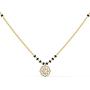 CaratLane Sukriti Diamond Mangalsutra for Women 0.135 Carat (IJ-Color, SI-Clarity) in 14 K Yellow Gold with Jewelry Gift Box