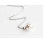 SIEASY Pressed Flower Pendant Necklace Real Dried Flower Resin Jewellery