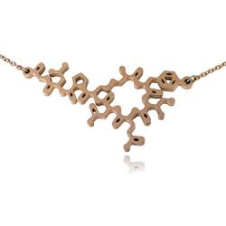 Clayton Jewelry Labs Stainless Steel Oxytocin Molecule Necklace