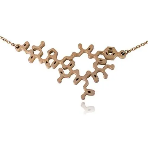 Clayton Jewelry Labs Stainless Steel Oxytocin Molecule Necklace Clayton Jewelry Labs Stainless Steel Oxytocin Molecule Necklace