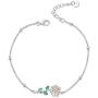 YAFEINI Daisy Sunflower Bracelet 925 Sterling Silver Daisy Sunflower Bangle Bracelets Women Flower Jewelry Gifts