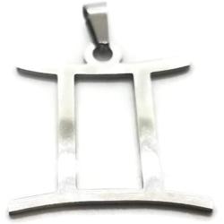 Black Bazaar 12 Constellation Stainless Steel Zodiac Pendant Necklace Astrology Silver Tone Chain for Women Jewelry
