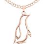 Happy Kisses Penguin Necklace Gift – Cute Penguin Pendant – Charm Jewelry for Women, Girls and Kids – with Message Card