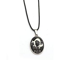 Outer Heaven XOF Fox Hound Diamond Dogs Necklace For Metal Gear Solid Fans Rope Chain Jewelry Gift