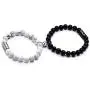 Custom Magnetic Couples Bracelets,Personalized Mutual Attraction Matching Initials Bracelets for Lover,His and Hers Yin Yang Distance Relationship Beads Bracelet Set Custom Magnetic Couples Bracelets,Personalized Mutual Attraction Matching Initials Bracelets for Lover,His and Hers Yin Yang Distance Relationship Beads Bracelet Set