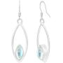 Natural Moonstone Lapis Labradorite Dangle Earrings 6x12mm Marquise Shape Gemstones 925 Silver Overlay handmade Dangle Earrings for Women