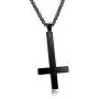 PAURO Mens Stainless Steel Inverted Cross Necklace Pendant with Chain 22 Inches, Black Gold Silver PAURO Mens Stainless Steel Inverted Cross Necklace Pendant with Chain 22 Inches, Black Gold Silver