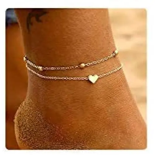 Gold Ankle Bracelets for Women Silver Anklets Heart Anklet Wave String Ankle Bracelets Boho Beach Foot Jewelry Gold Ankle Bracelets for Women Silver Anklets Heart Anklet Wave String Ankle Bracelets Boho Beach Foot Jewelry