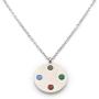 EMF Protection Pendant Necklace – Stylish Water Resistant Stainless Steel EMF Neutralizer Pendant with Additional Energy Elements – Electromagnetic Protection Jewelry with Dual Technology