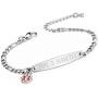 mnmhope Fashion Small Figaro Medical Alert Bracelet for Women Adjustable 6.5-8 inch