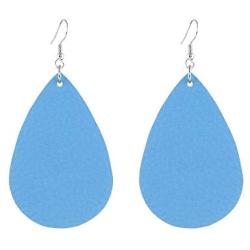 TIDOO Jewelry Women Fashion Teardrop Leather Earring