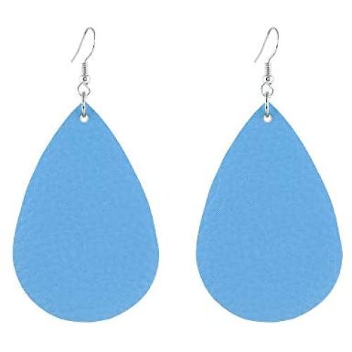 TIDOO Jewelry Women Fashion Teardrop Leather Earring