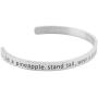 SEIRAA Inspirational Bracelet Be A Pineapple Stand Tall Wear A Crown Cuff Bracelet Gift for her