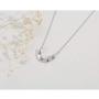 S925 Silver Simple Pendant Necklace Metal Necklace for Women