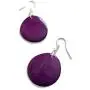 Tagua Earrings in Purple, Vegetable Ivory Dangle Earrings TAG272, Organic Earrings, Purple Tagua Nut Earrings Tagua Earrings in Purple, Vegetable Ivory Dangle Earrings TAG272, Organic Earrings, Purple Tagua Nut Earrings