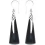 Shop LC Womens Black Onyx 925 Sterling Silver Dangle Drop Earrings for Womens Prom Jewelry Mothers Day Gifts (Black-Drop/Solitaire/Dangle/Statement/Teardrop)