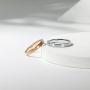 TRUMIUM 3mm 5mm Tungsten Rings for Women Mens Rose Gold/Silver Brushed Thin Engagement Wedding Band Comfort Fit Size 4-12