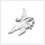 Mgutillart Punk Rock Stainless Steel Winged Eagle Pendant Necklace