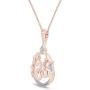 Jewel Zone US OM, OHM, AUM Symbol Pendant Necklace 14k Gold Over Sterling Silver
