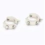 Mens Punk Style Earrings Titanium Steel Rock Ear Clips Street Hip-Hhop Earrings Stainless Steel Huggie Hoop Earrings for Men Women Teen Boys Girls Statement Jewelry