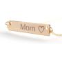 Customizable Your Name Bar Necklace Gift - Custom Jewelry Plated in 16k Rose Gold - Personalized Engraved Accessories for Wedding, Birthday, Graduation, Mothers Day, Christmas - With Present Box