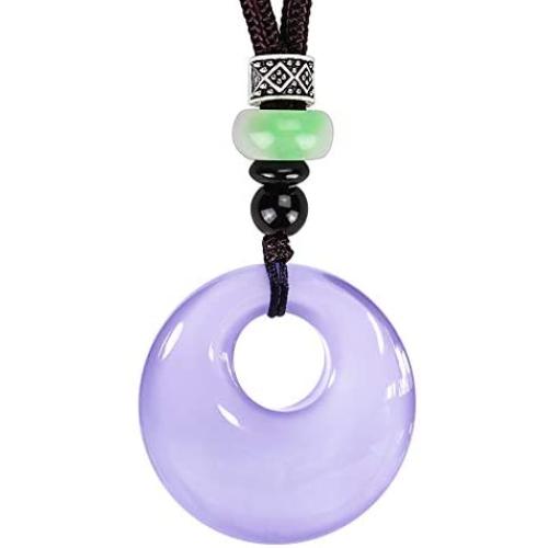 Sumray Natural Ice Chalcedony Safty Buckle Pendant Jade Necklace Pendant Jewelry Pendant