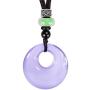 Sumray Natural Ice Chalcedony Safty Buckle Pendant Jade Necklace Pendant Jewelry Pendant